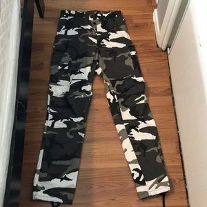 Gray camo pants